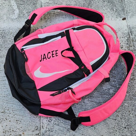 Nike Backpack Pink Back to School Bag 18 X 13 inches Nike BSBL - Picture 1 of 12